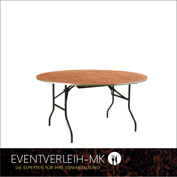 Bankett-Tisch rund 122er - FÜR 6 PERSONEN